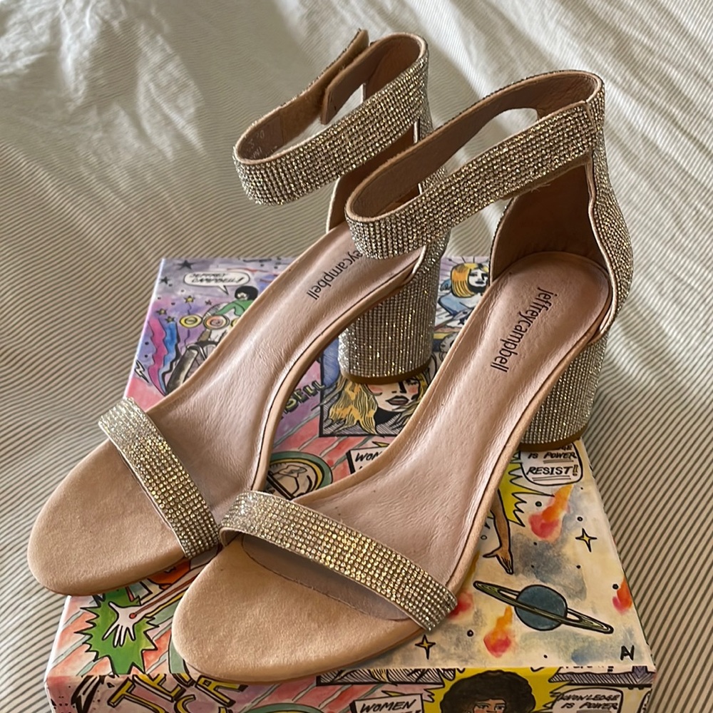 Jeffery Campbell - laura glitter shoe size 10